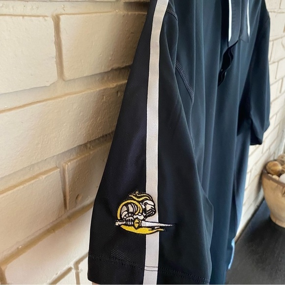 Nike Tiger Woods Collection Golf Polo Shirt Ombré Black Mens Size Medium M - Picture 2 of 8